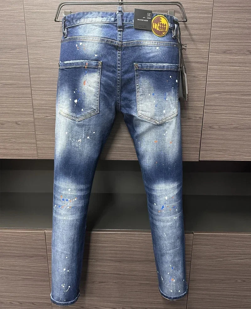 novo dsq azul homem calças jeans
