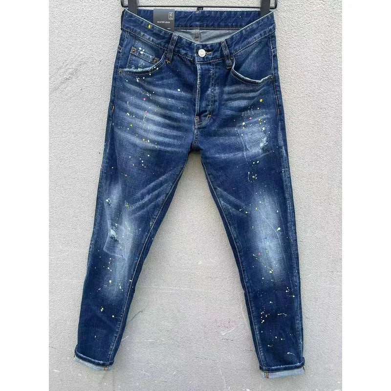 Nova Marca ICON Jeans Para Homens Escritório