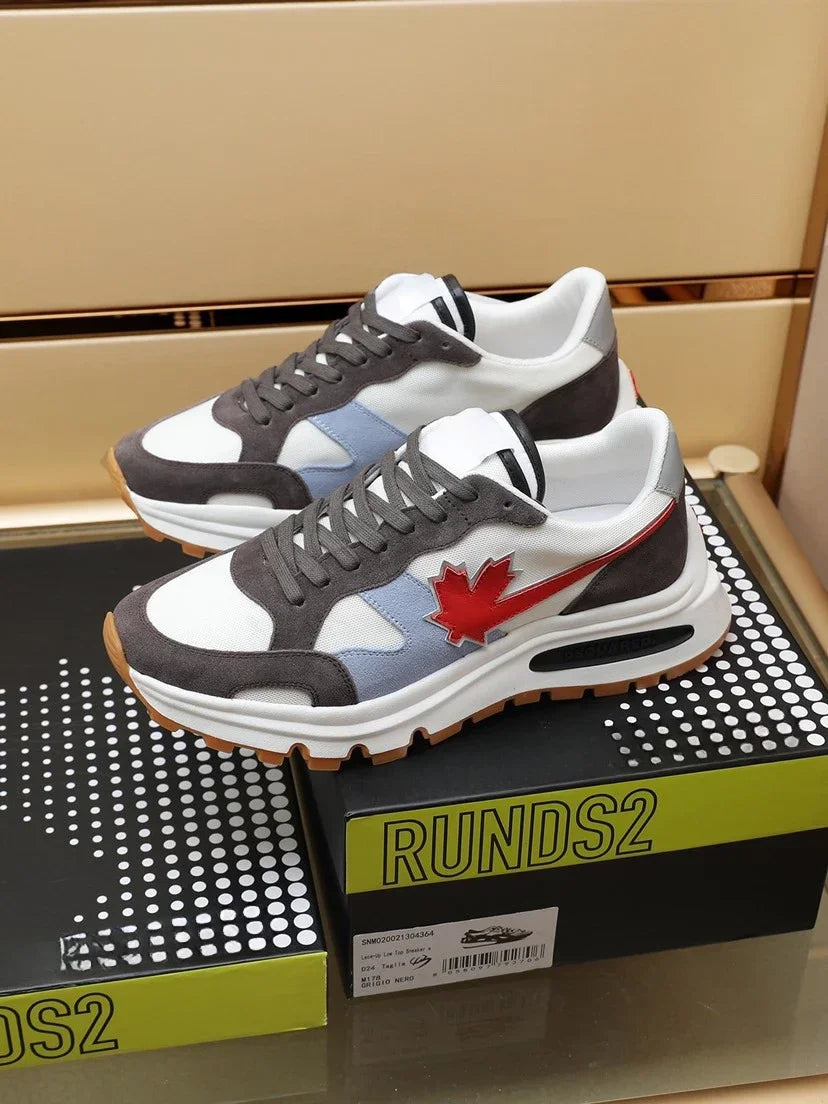 Dsq2 Men Casual Leather Shoe Sneakers
