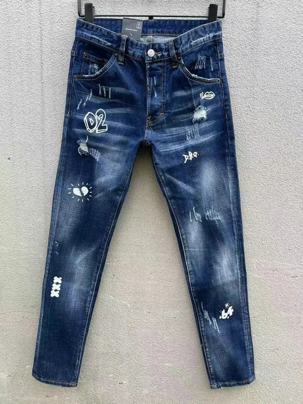 Nova Marca ICON Jeans Para Homens Escritório