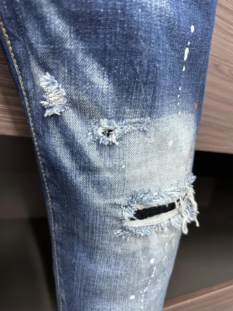 novo dsq azul homem calças jeans