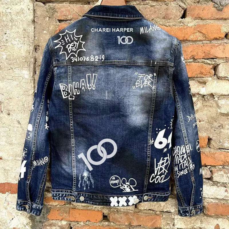 Jaqueta jeans masculina de alta qualidade