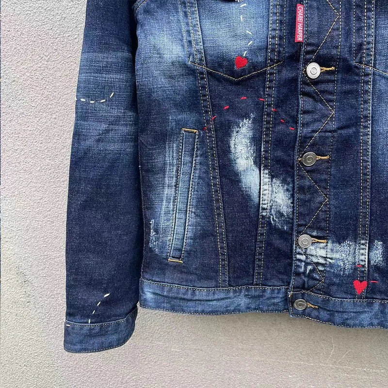 Jaqueta jeans masculina de alta qualidade