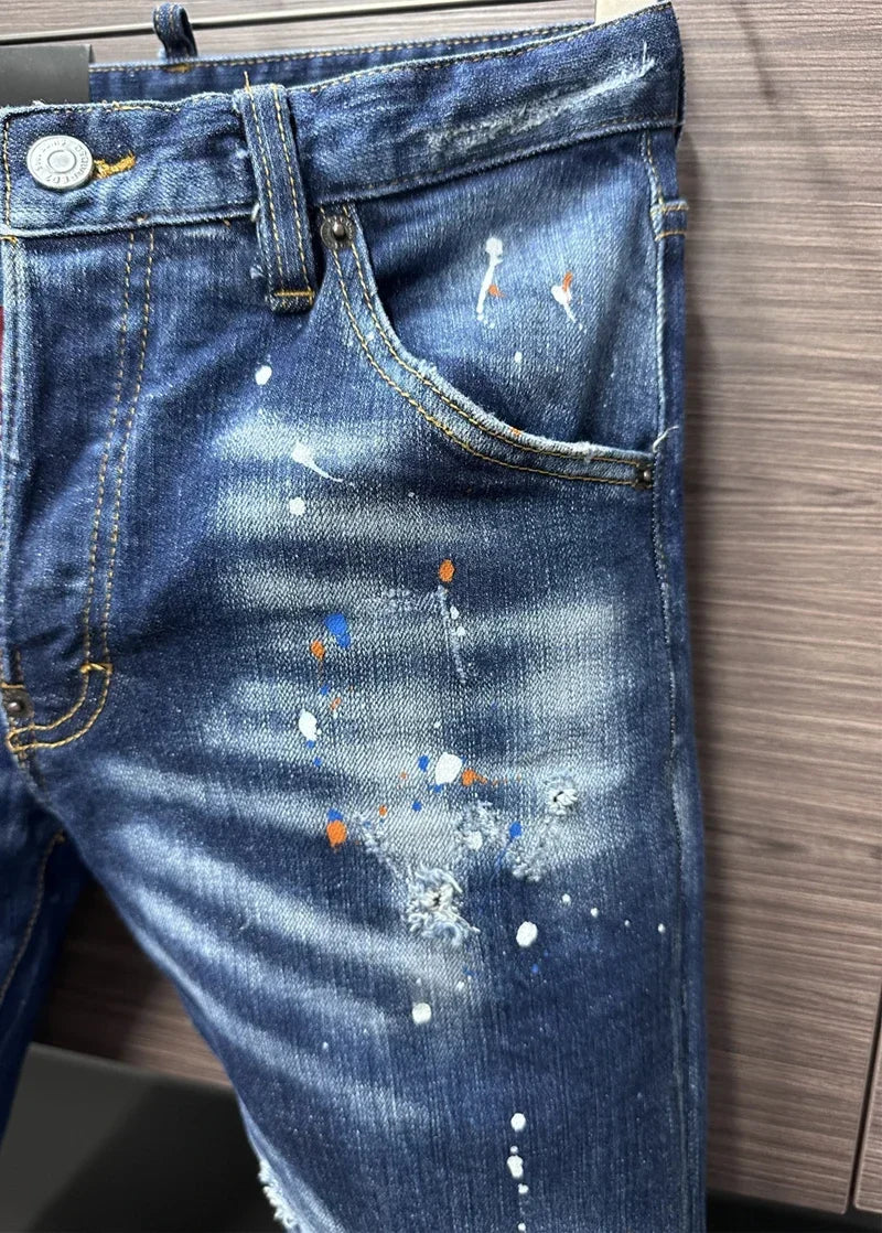 novo dsq azul homem calças jeans
