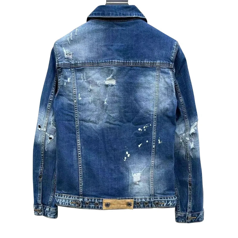 Jaqueta jeans masculina de alta qualidade