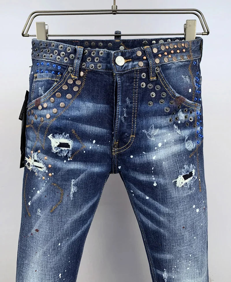Nova Moda Marca D2 Homens Jeans