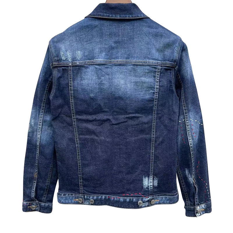 Jaqueta jeans masculina de alta qualidade