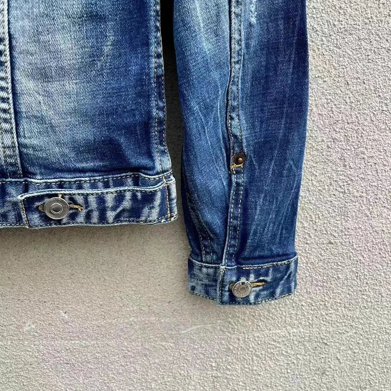 Jaqueta jeans masculina de alta qualidade