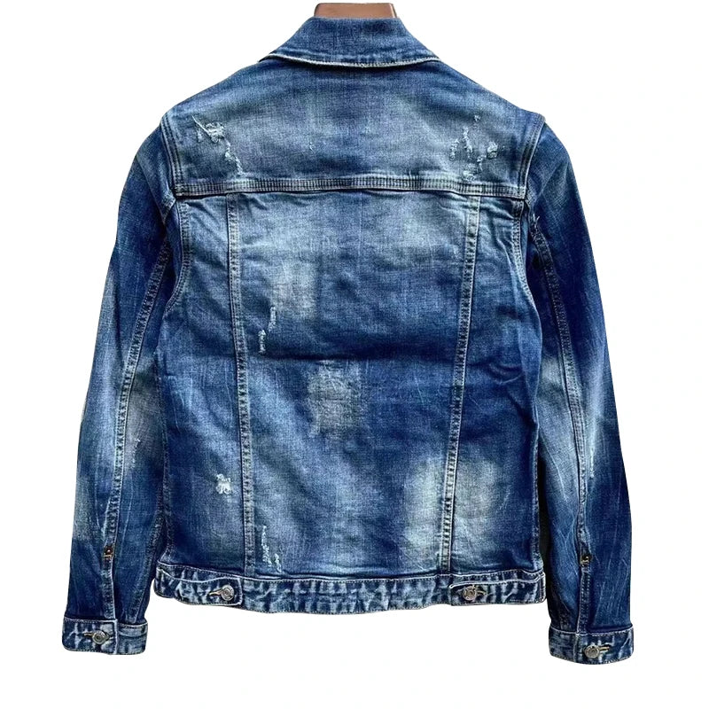 Jaqueta jeans masculina de alta qualidade