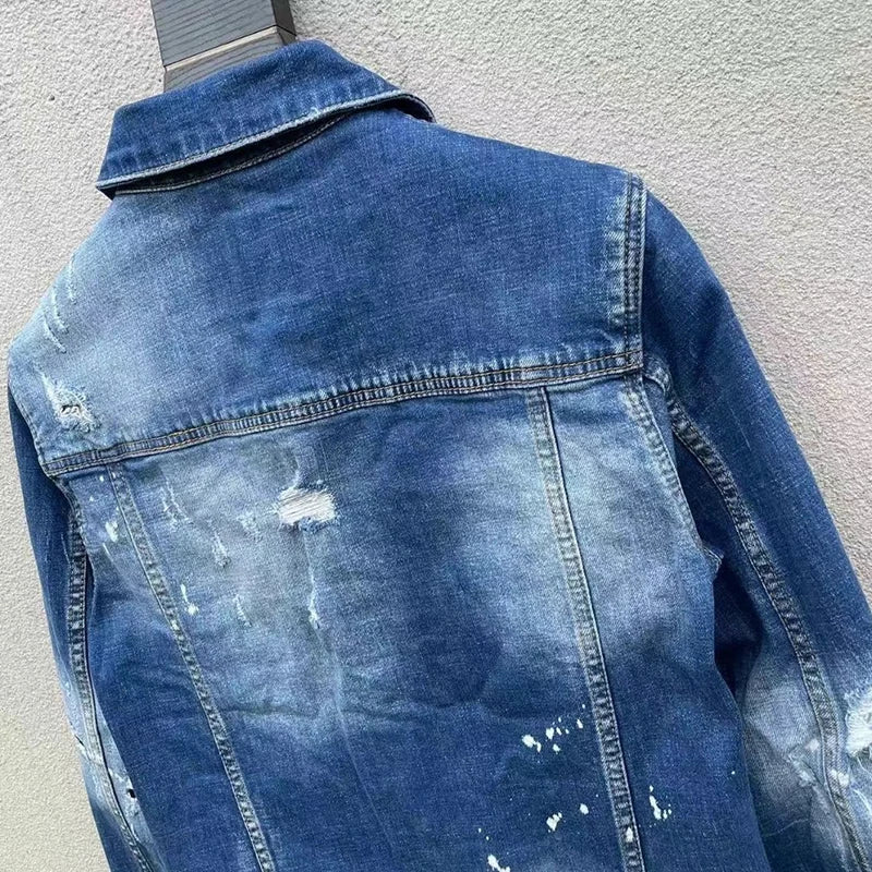 Jaqueta jeans masculina de alta qualidade