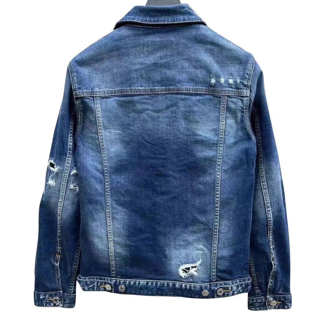 Jaqueta jeans masculina de alta qualidade