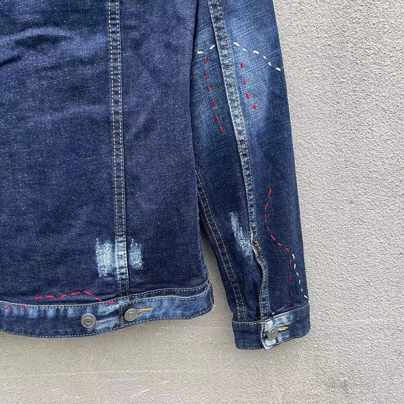 Jaqueta jeans masculina de alta qualidade