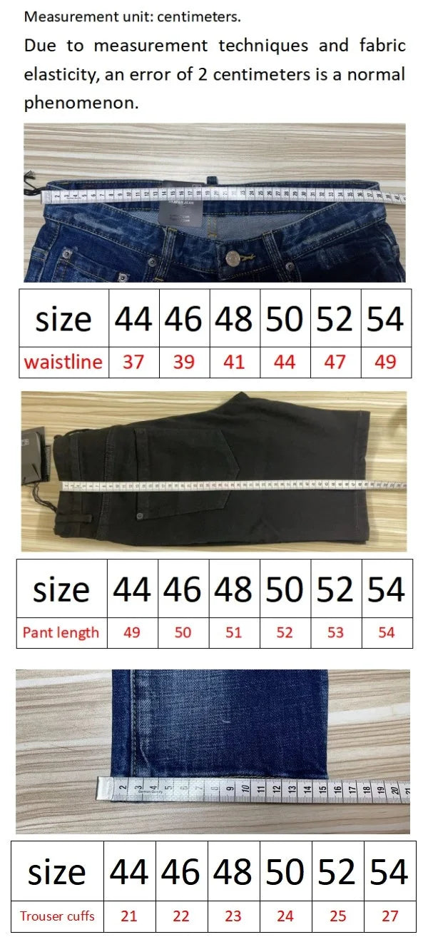Primavera e Verão 2025 Novo D2 Jeans Moda Masculina