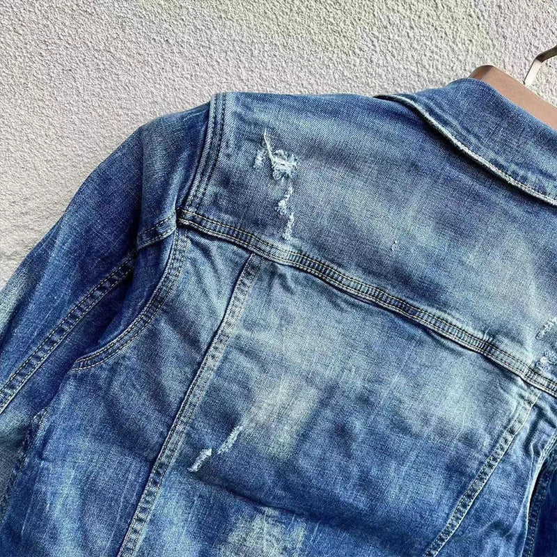 Jaqueta jeans masculina de alta qualidade