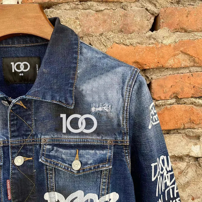 Jaqueta jeans masculina de alta qualidade