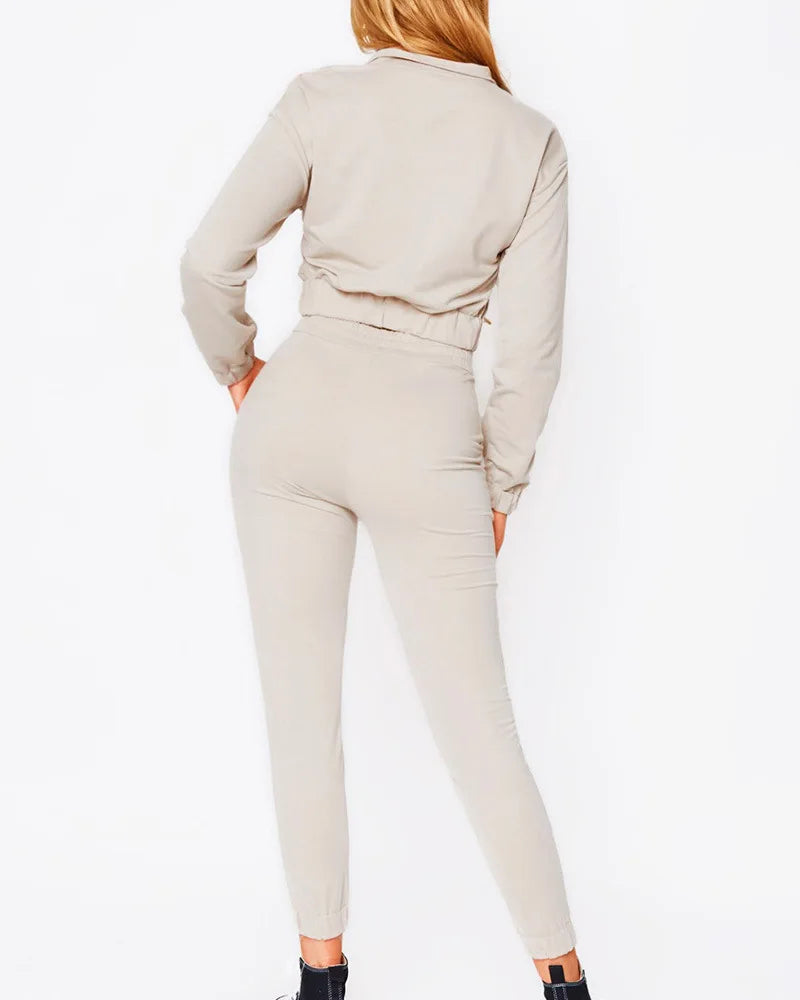 jacket Lápis Calças Conjunto de Duas Peças